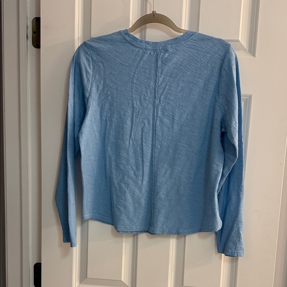 Free People Light Blue Long Sleeve Top NWOT - Picture 3 of 4